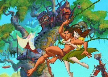 Кадр из мультфильма Тарзан