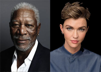 Morgan Freeman and Ruby Rose